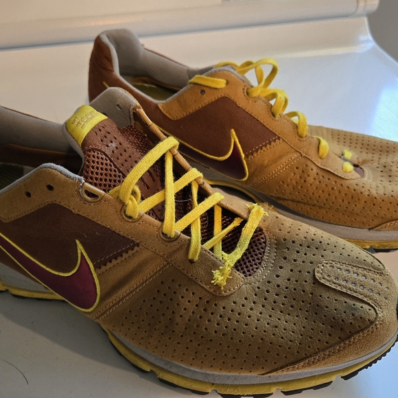 Nike Other - 2007 Nike Air Zoom RS+ Size 13 Brown Yellow Vintage Runner Shoes